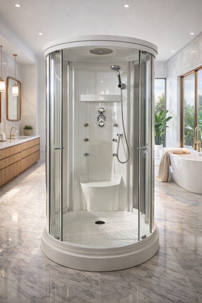 Modern Luxury Bathroom Design Ideas with Steam Showers