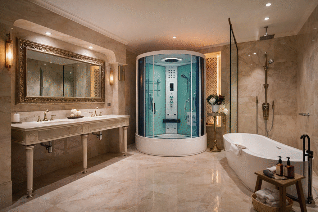 European Bathroom Trends Shaping Luxury Steam Shower Design