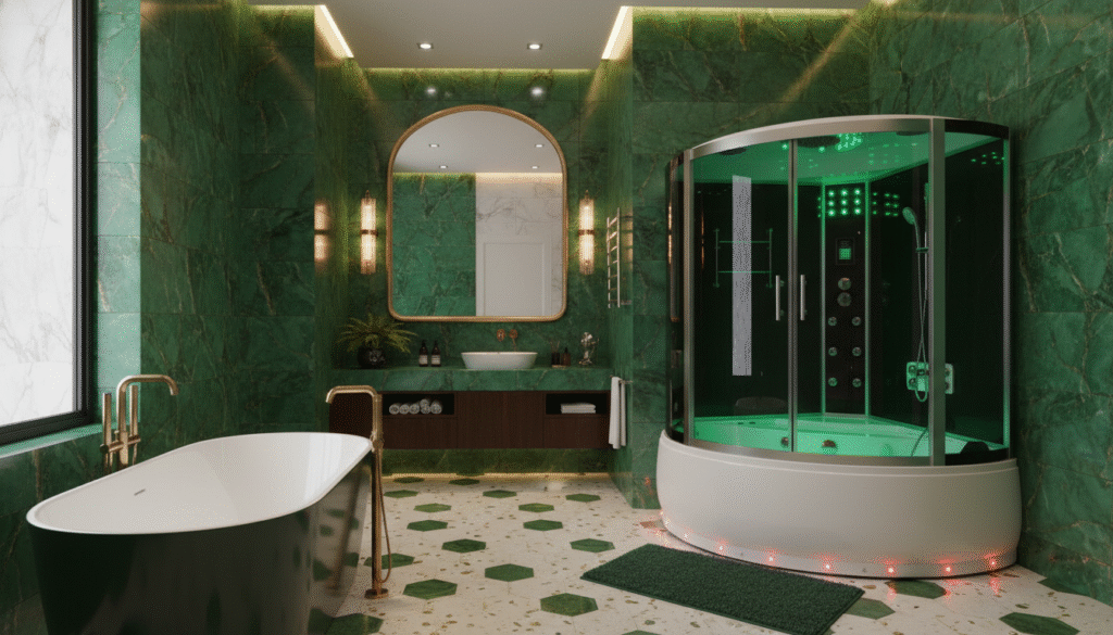 The Role of Lighting and Steam in Luxury Bathroom Ambience