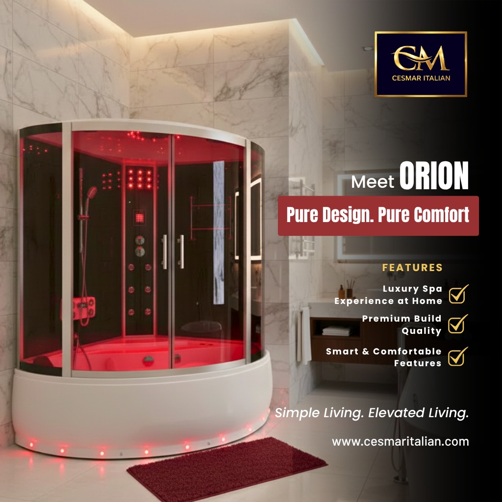 Spa Bathroom Design with Steam Shower and Bathtub | CESMAR
