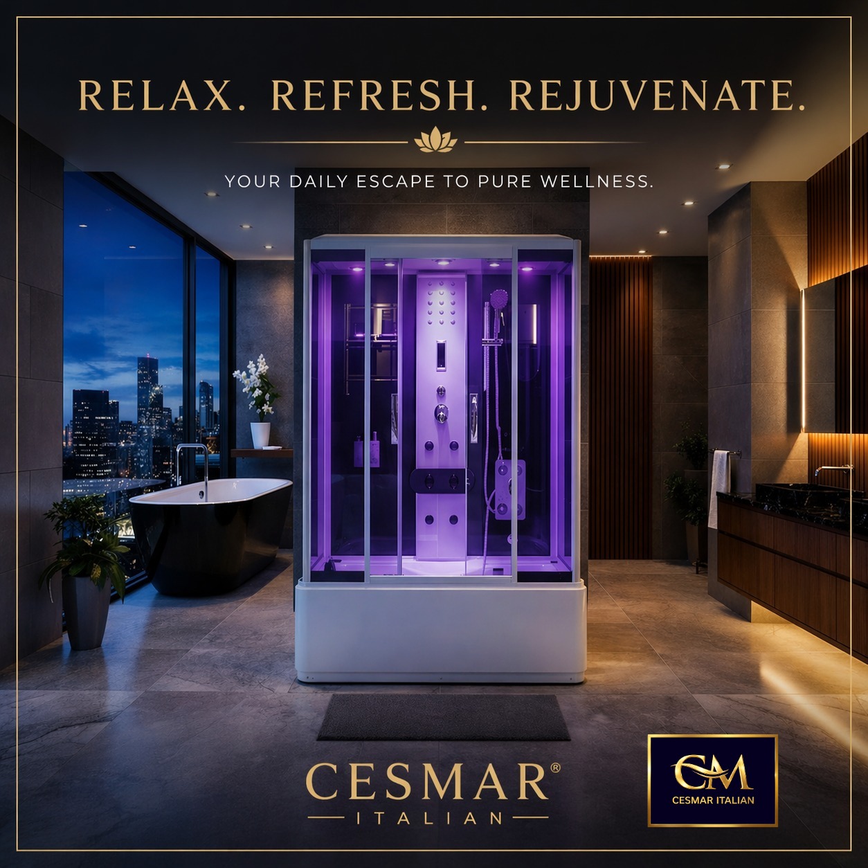 Best Steam Shower Cubicle Brands in India for Homes | CESMAR