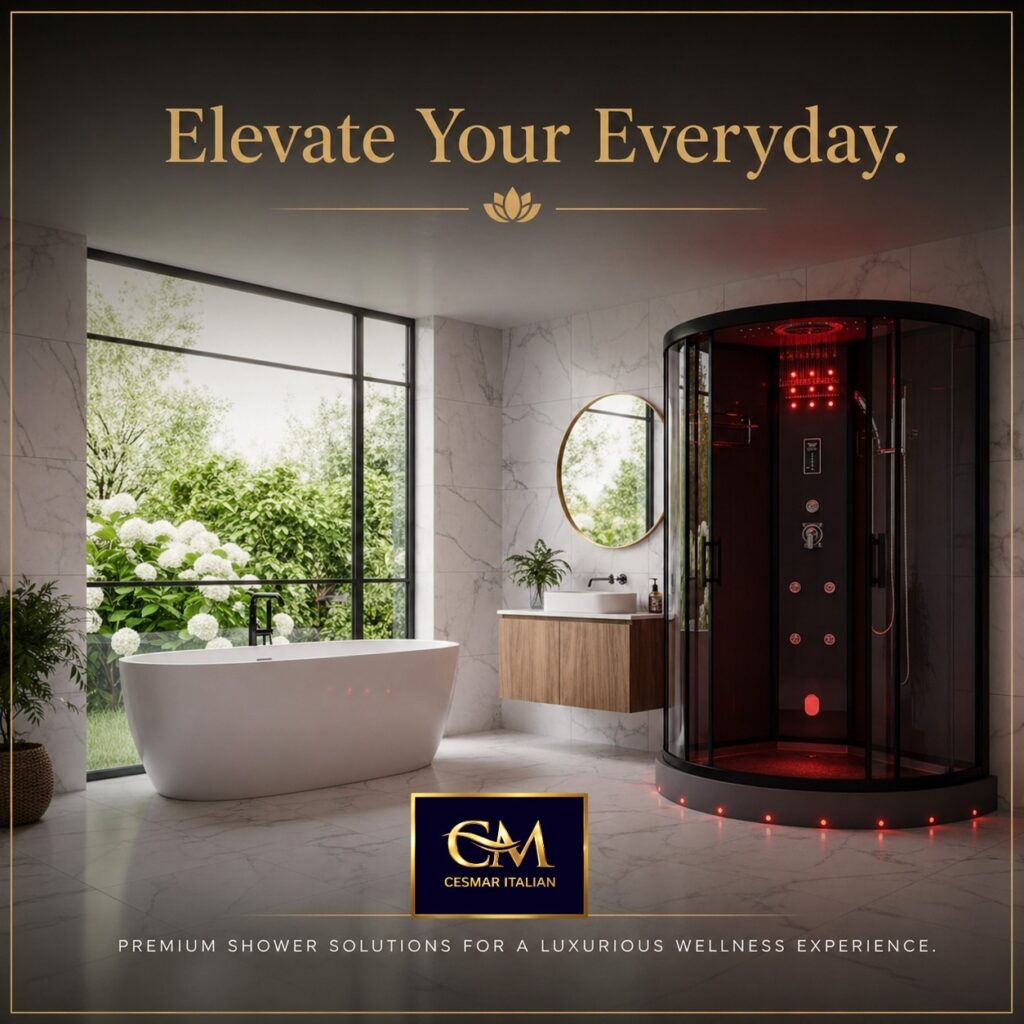 luxury steam shower cubicles with hydromassage