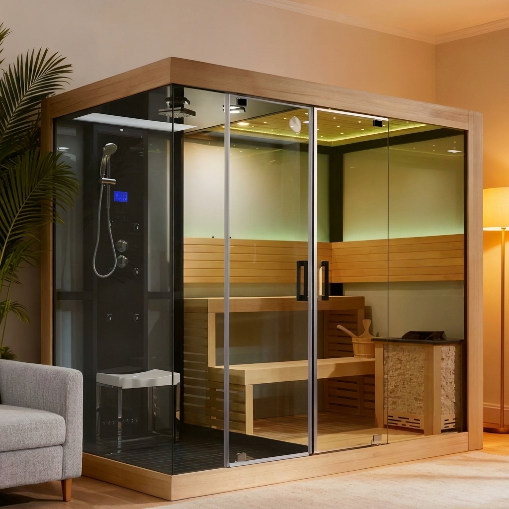 Sauna Glass Chamber by Cesmar