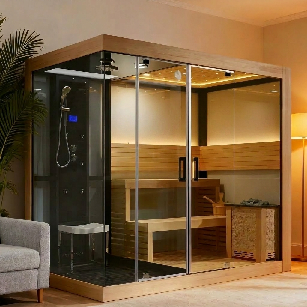 Sauna Glass Chamber by Cesmar