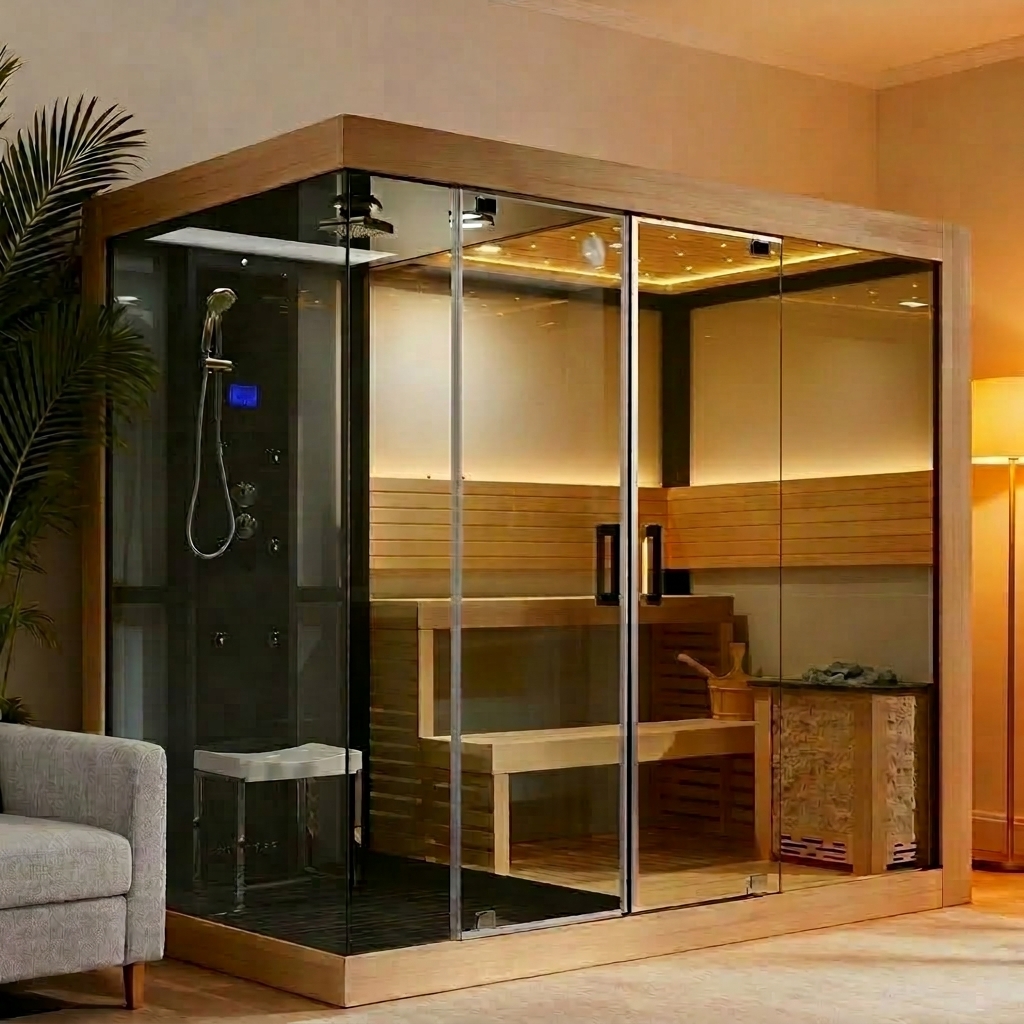 Sauna Glass Chamber by Cesmar